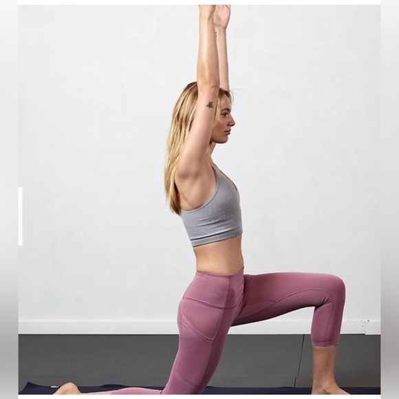 NWOT Free People XS Out Of Your League Legging Tibetan Rose Pink High Rise - Picture 2 of 9